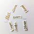 Alphabet Keychain Metal Sticker - 3 Name
